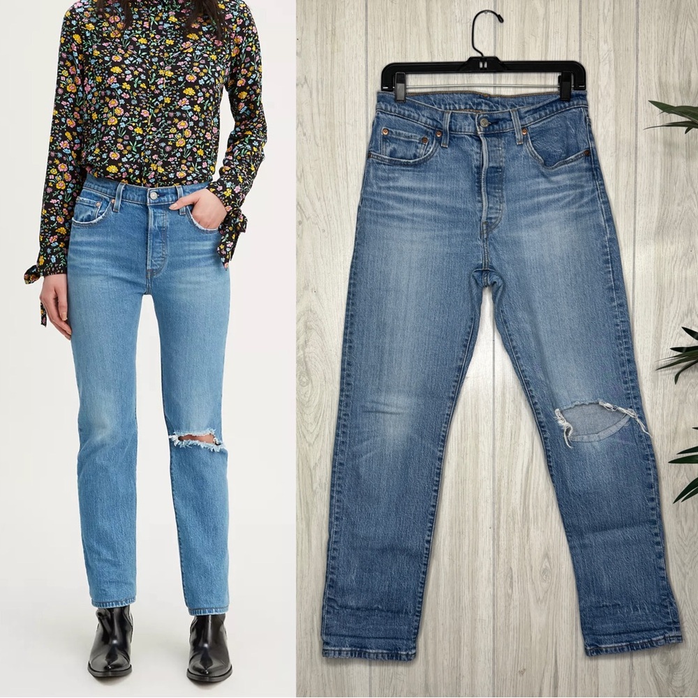 Levi’s 501 Original Fit Stretch Straight Leg Jeans Charleston Street size 28x30